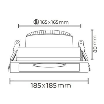 MOLLED MOL2081Y Beyaz Kasa 9 Watt LED Mağaza Spotu (SAMSUNG/OSRAM LED & EAGLERISE/PHILIPS/LIFUD Driver)