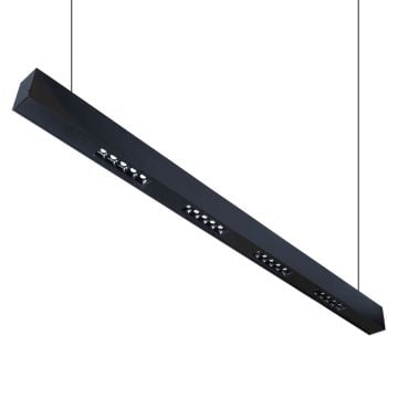 goldX ZE2002 Siyah/Beyaz Kasa 25 Watt 120 cm Lensli Lineer Sarkıt Armatür (SAMSUNG/OSRAM/CREE LED)