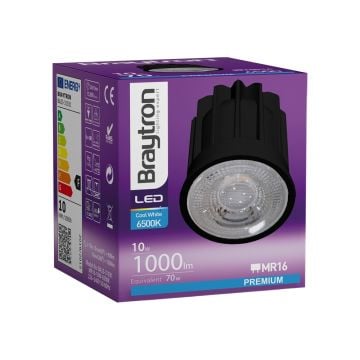 Braytron BA23-31031 Siyah Kasa 10 Watt LED Spot Modül - Beyaz Işık (6500K)