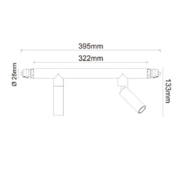 JUPITER JL012 2x5 Watt Modüler LED Aydınlatma - 360 Derece Hareketli - OSRAM LED - Gün Işığı (3000K)