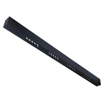 goldX ZE2001 Siyah/Beyaz Kasa 25 Watt 120 cm Sıva Üstü Lensli Lineer Armatür (SAMSUNG LED & EAGLERISE Driver)