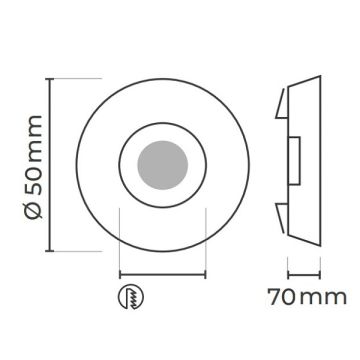 MOLLED MOLMDS-8 7 Watt SAMSUNG/Bridgelux LED Spot Modül