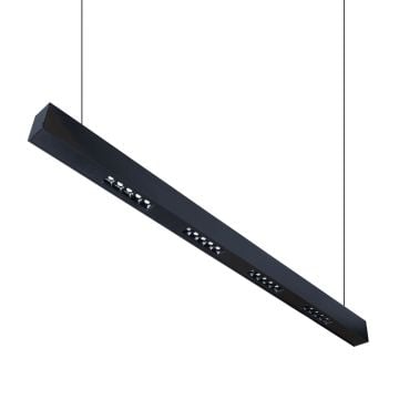 goldX ZE2002 Siyah/Beyaz Kasa 20 Watt 90 cm Lensli Lineer Sarkıt Armatür (SAMSUNG/OSRAM/CREE LED)