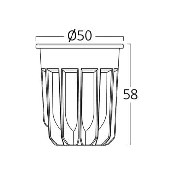 Braytron BA23-31001 Siyah Kasa 10 Watt LED Spot Modül - Gün Işığı (3000K)