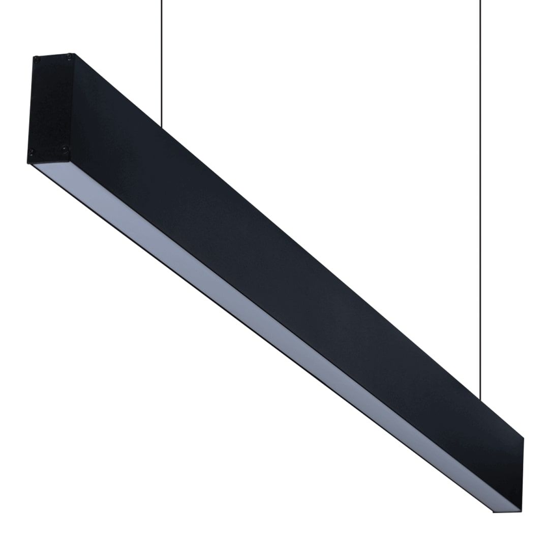 goldX ZE2048 Siyah/Beyaz Kasa 45 Watt 150 cm Lineer Sarkıt Armatür (38x70 mm Profil)