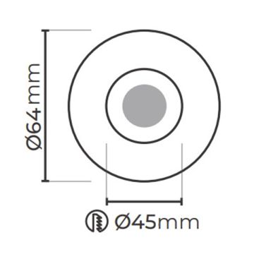 MOLLED MOL7071 3 Watt Beyaz Yuvarlak Mini LED Spot