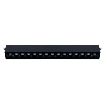 goldX ZE081 Siyah/Beyaz Kasa 16 Watt 27 cm Sıva Üstü Lensli Lineer Armatür (SAMSUNG LED & EAGLERISE Driver)