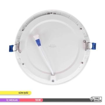 ACK AP01-01800 18 Watt Sıva Altı Yuvarlak LED Panel - OSRAM LED - Gün Işığı (3000K)