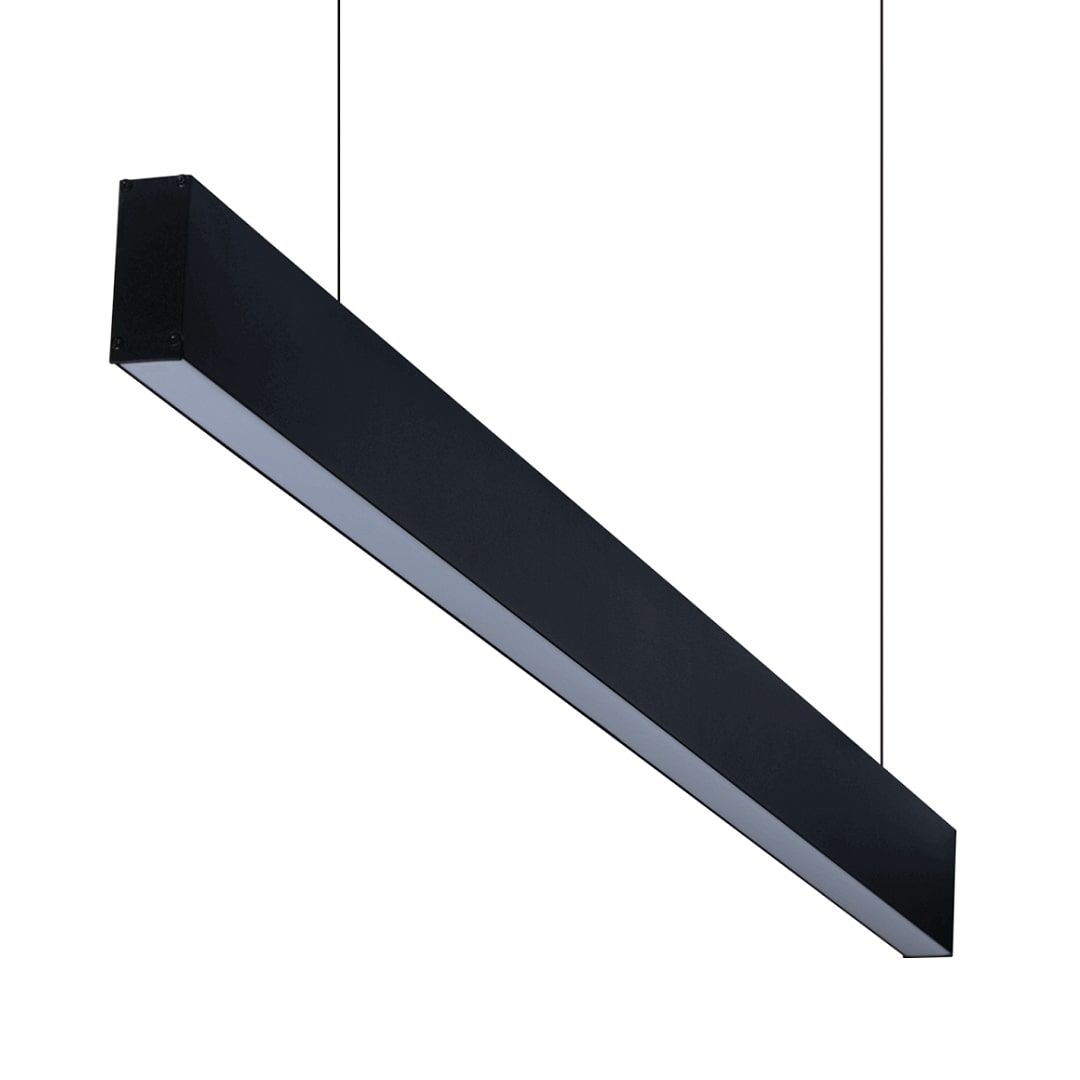 goldX ZE2048 Siyah/Beyaz Kasa 30 Watt 100 cm Lineer Sarkıt Armatür (38x70 mm Profil)