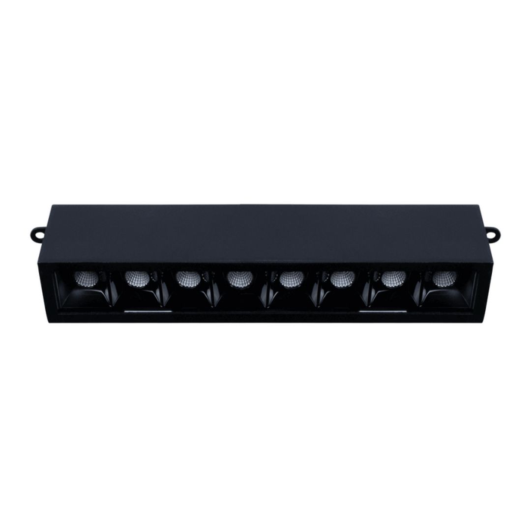 goldX ZE081 Siyah/Beyaz Kasa 16 Watt 27 cm Sıva Üstü Lensli Lineer Armatür (SAMSUNG LED & EAGLERISE Driver)