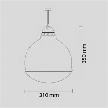 CL-342 Endüstriyel Avize (Çap: 30 cm)