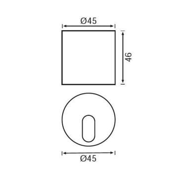 JUPITER LW389 S 2 Watt Siyah Sıva Altı Yuvarlak LED Merdiven Armatürü - Metal - Gün Işığı (3000K)