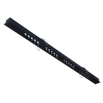 goldX ZE2003 Siyah/Beyaz Kasa 25 Watt 120 cm Sıva Altı Lensli Lineer Armatür (SAMSUNG LED & EAGLERISE Driver)