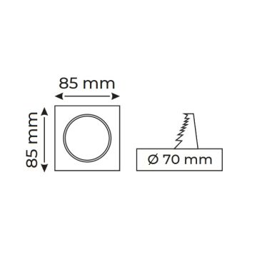 HELIOS HS 1212 5 Watt Sıva Altı Beyaz Yuvarlak LED Spot (PC Gövde)