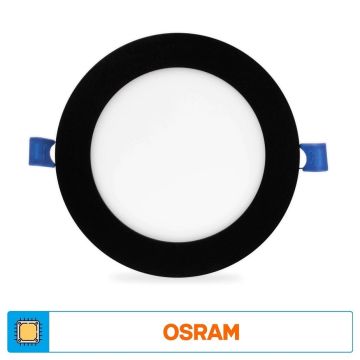 ACK AP01-00911 9 Watt Sıva Altı Siyah Kasa Yuvarlak LED Panel - OSRAM LED - Gün Işığı (3000K)