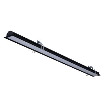 goldX ZE2044 Siyah/Beyaz Kasa 45 Watt 150 cm Sıva Altı Lineer Armatür (SAMSUNG LED & EAGLERISE Driver)