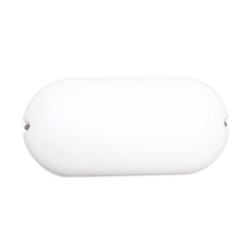 HELIOS HS5877 18 Watt Elips LED Glop Armatür - PC Gövde - Gün Işığı (3200K)