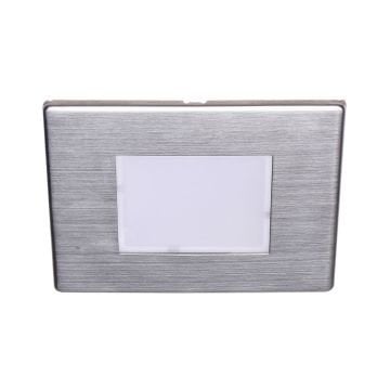 JUPITER LW446 1.2 Watt Sıva Altı Kare Dış Mekan LED Merdiven Armatürü - Paslanmaz Çelik Çerçeveli - Gün Işığı (3000K)