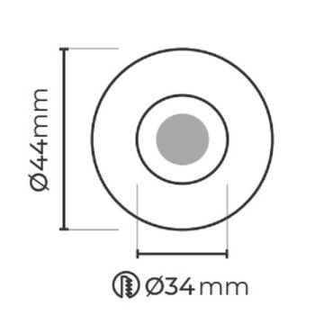 MOLLED MOL7040 3 Watt Beyaz Yuvarlak Mini LED Spot