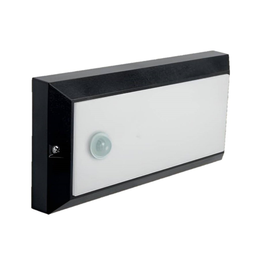 ZİTA 292S-Siyah Rehber 15 Watt Siyah Gövde Sensörlü Dış Mekan LED Aplik - PC Gövde - IP54