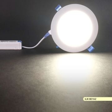 ACK AP01-00910 9 Watt Sıva Altı Yuvarlak LED Panel - OSRAM LED - Ilık Beyaz (4000K)