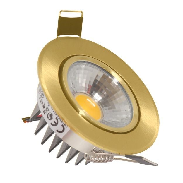 HELIOS HS 1202 5 Watt Sıva Altı Gold LED Spot - Gün Işığı (3200K)