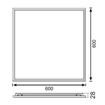 JUPITER JK6061 60x60 Clip In SAMSUNG Backlight LED Panel