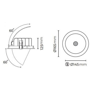 MOLLED MOL2072 Beyaz/Siyah Kasa 33 Watt Salyangoz LED Spot (SAMSUNG/OSRAM LED & EAGLERISE Driver)