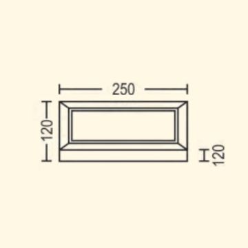 ZİTA 291S-LED-Beyaz Ultra 12 Watt Beyaz Dış Mekan LED Aplik - PC Gövde - IP54