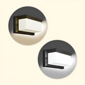 ZİTA 291S-LED-Siyah Ultra 12 Watt Siyah Dış Mekan LED Aplik - PC Gövde - IP54