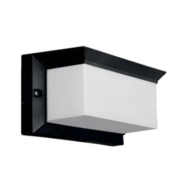 ZİTA 291S-LED-Siyah Ultra 12 Watt Siyah Dış Mekan LED Aplik - PC Gövde - IP54