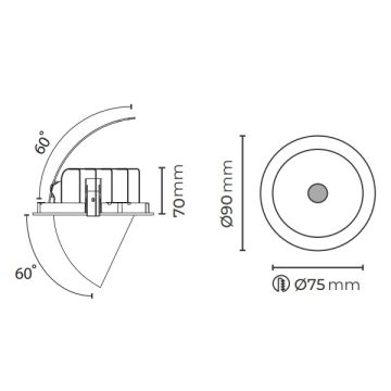 MOLLED MOL2068 Beyaz/Siyah Kasa 9 Watt Salyangoz LED Spot (SAMSUNG/OSRAM LED & EAGLERISE Driver)