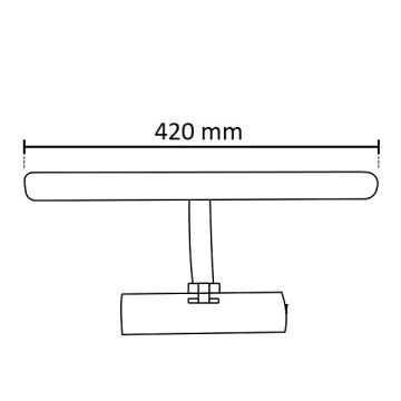 NOAS YL85-2722 VALENCİA 7 Watt 42 cm Gold LED Tablo Apliği - Gün Işığı (3200K)