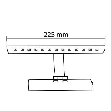 NOAS YL85-2501 SEVİLLA 5 Watt 22.5 cm Gold LED Tablo Apliği