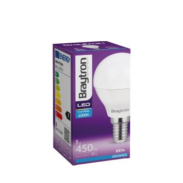 Braytron BA11-00513 5 Watt E14 Duylu LED Top Ampul - Beyaz Işık (6500K)