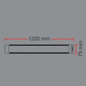 ERKled ERK2630 36 Watt 120 cm LED Bant Armatür