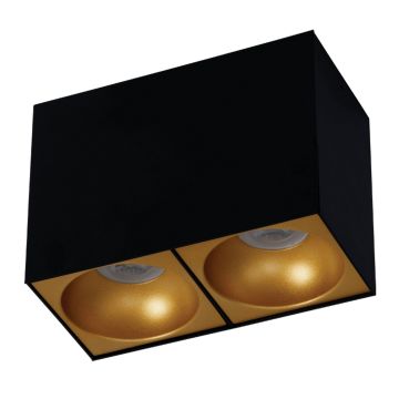 goldX ZE145-BG 2x12 Watt Siyah-Kızıl Gold Sıva Üstü İkili LED Spot (SAMSUNG LED & EAGLERISE Driver)