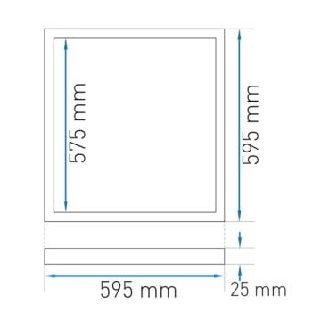 ACK AP16-46630 40 Watt TSE Sertifikalı 60x60 Sıva Altı LED Panel - Beyaz Işık (6500K)