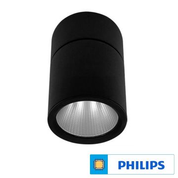 Braytron BD30-40201 Siyah Kasa 20 Watt Sıva Üstü LED Mağaza Spotu (PHILIPS LED) - Gün Işığı (3000K)