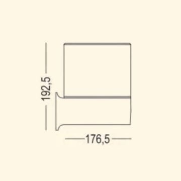 ZİTA 282 Mars Dış Mekan Aplik - PC Gövde - E27 Duylu - IP54