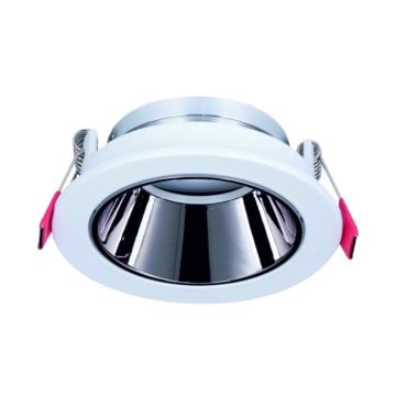 HELIOS HS 1422 Sıva Altı Beyaz-Platin Yuvarlak Spot Kasası (Metal)