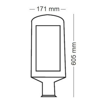 ERKled ERK5013 100 Watt LED Sokak Armatürü