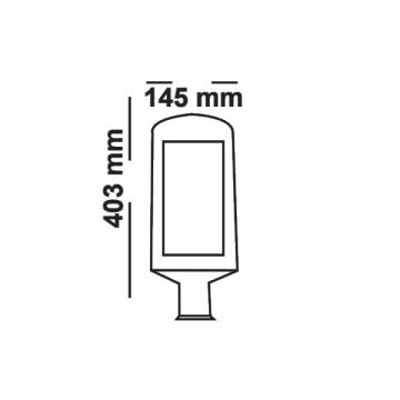 ERKled ERK5012 50 Watt LED Sokak Armatürü