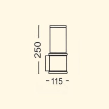 ZİTA 255 Pisa Dış Mekan Aplik - PC Gövde - E27 Duylu - IP54