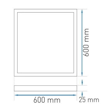 ACK AP21-56600 48 Watt 60x60 Clip In Backlight LED Panel - Gün Işığı (3000K)