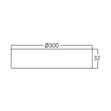 Braytron BP03-32410 24 Watt Sıva Üstü Yuvarlak LED Panel - Ilık Beyaz (4000K)