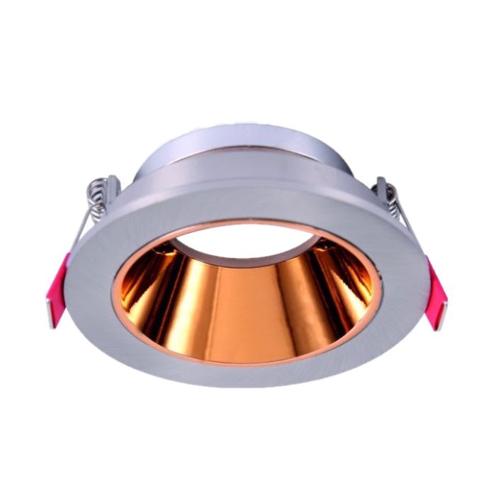HELIOS HS 1431 Sıva Altı Beyaz-Gold Yuvarlak Spot Kasası (Metal)