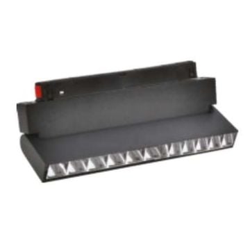 MOLLED MOL6033P 12 Watt 22 cm Lensli Hareketli LED Magnet Armatür (Siyah-Platin)