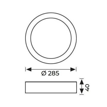 JUPITER LC454 S 24 Watt Siyah Kasa Sıva Üstü Kare LED Panel