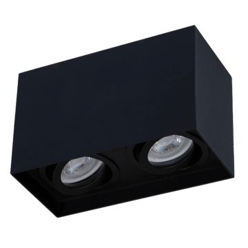 goldX ZE149-BK 12 Watt Siyah/Beyaz Sıva Üstü İkili LED Spot